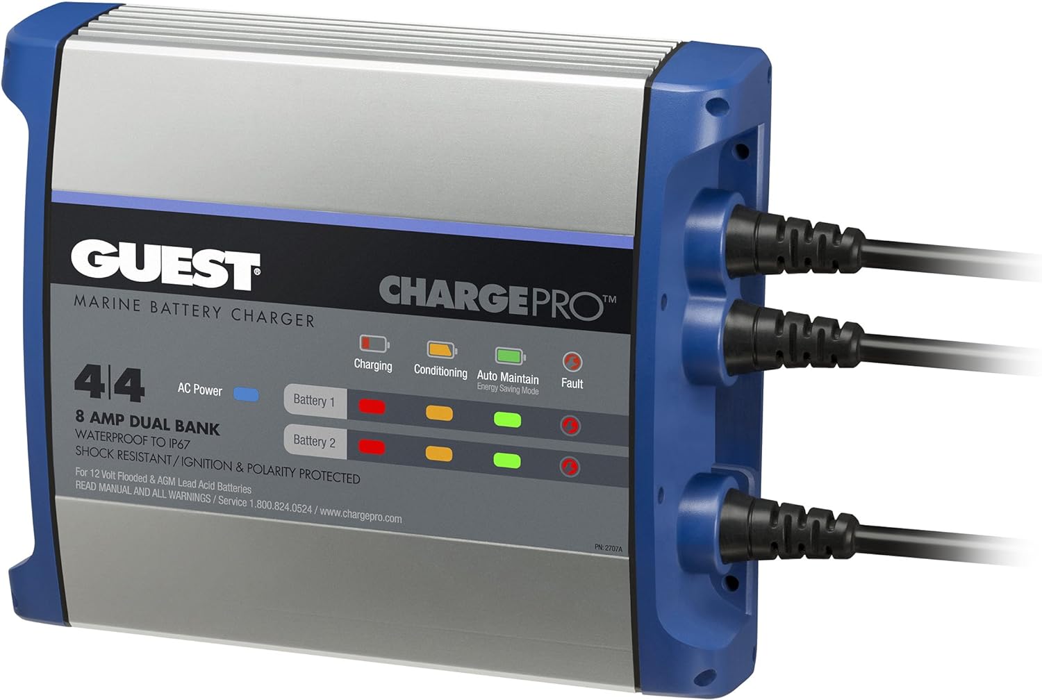 10A 12V 2 Bank Battery Charger J670