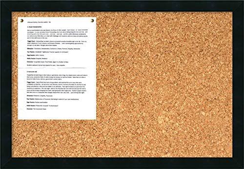 Black Framed Cork Board F210