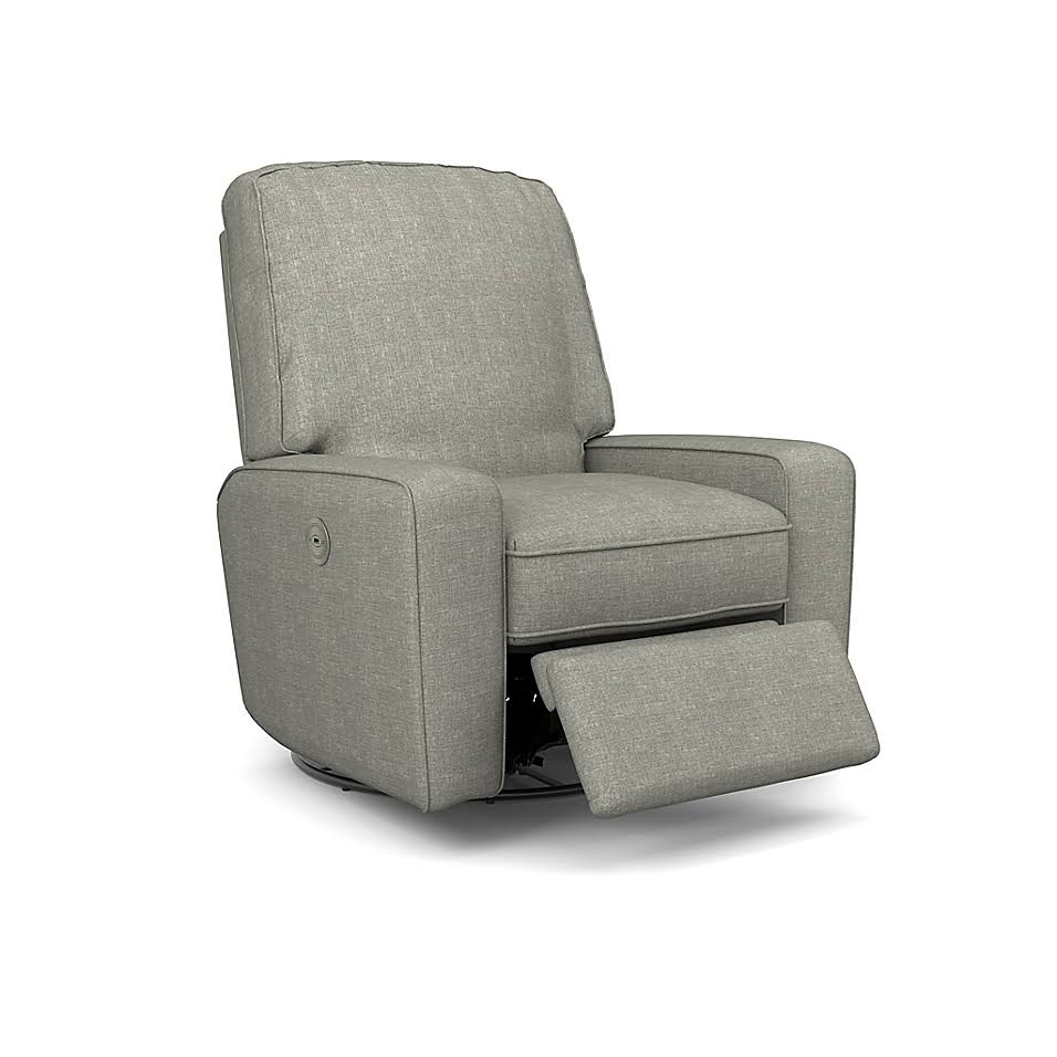 Smokey Taupe Power Swivel Glider Recliner B458