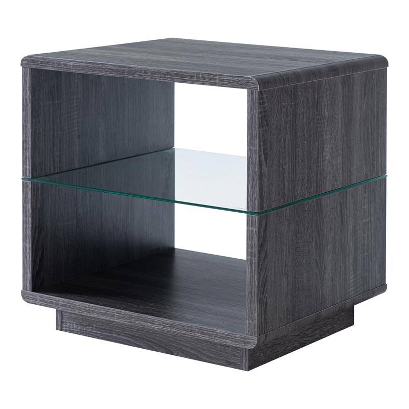 3-Piece Wood Coffee Table Set in Distressed Gray Y92102