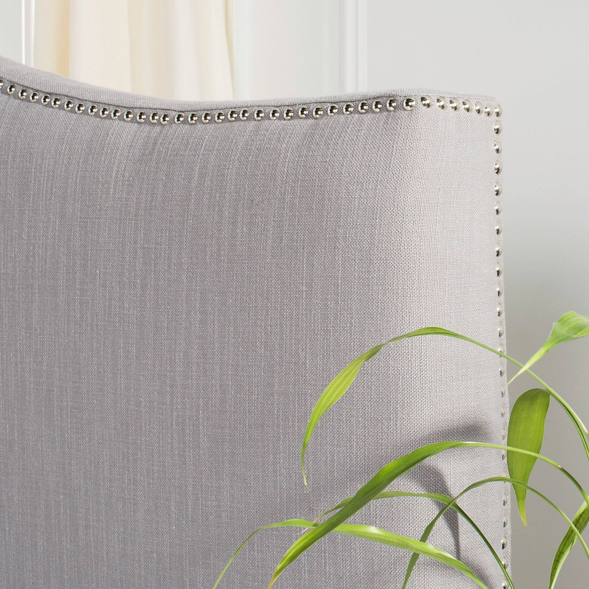 Arctic Grey Winged Queen Headboard Y110741