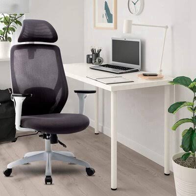 Ergonomic Mesh Office Chair with Adjustable Headrest and Armrest D62034
