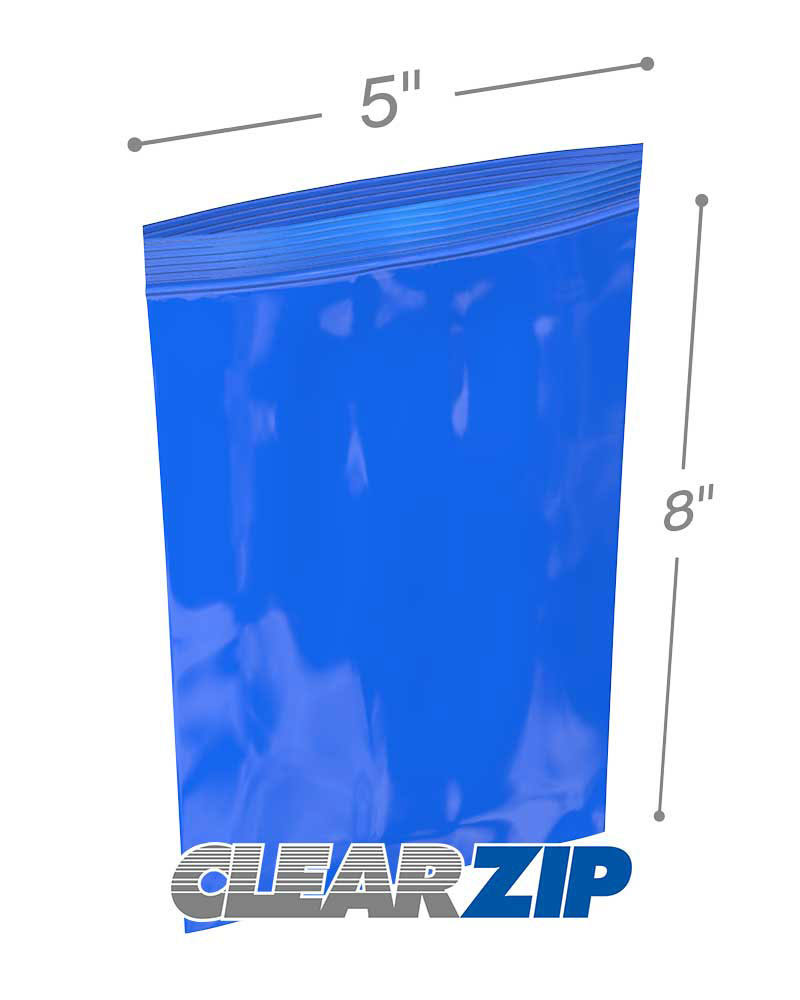 Blue Zip Lock Reclosable Bags 1000/Case C590