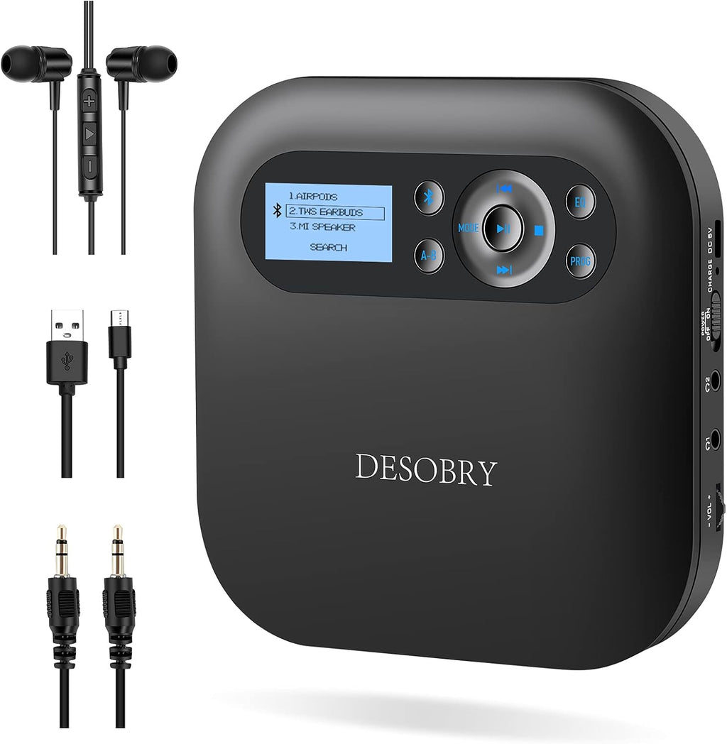 Portable Bluetooth CD Player with LCD Screen N904
