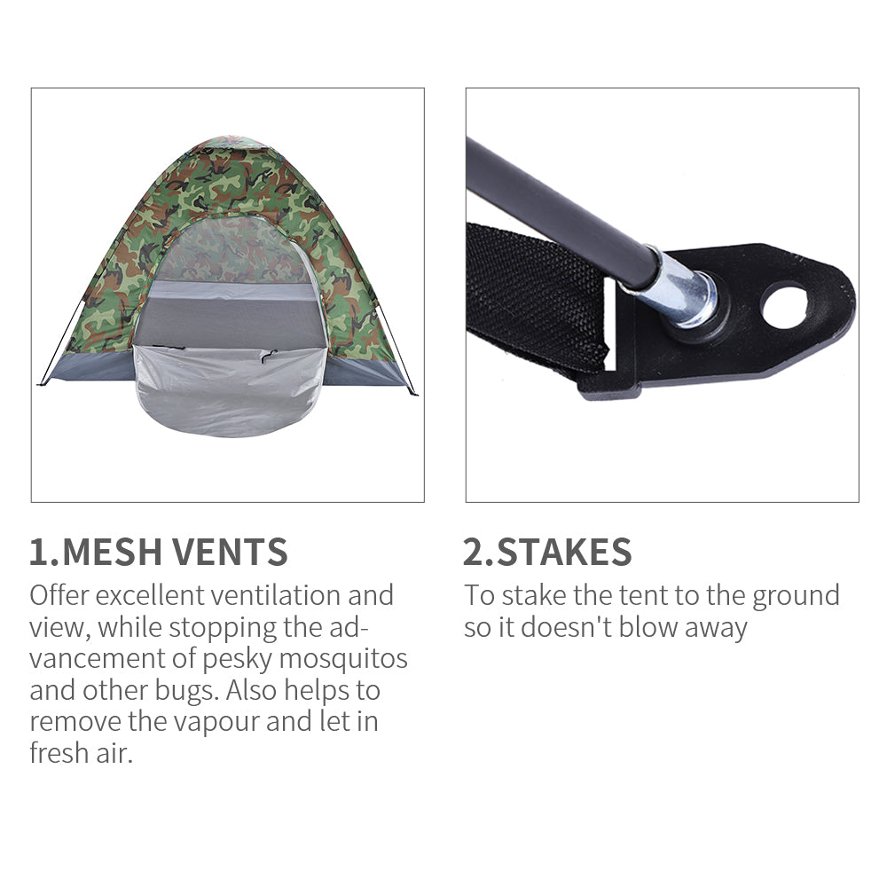 4 Person Outdoor Waterproof Tent Camouflage Shelter E2279
