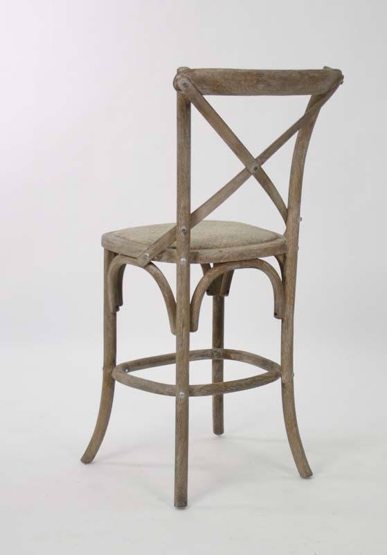 Limed Grey Oak Cafe Counter Stool Y6765