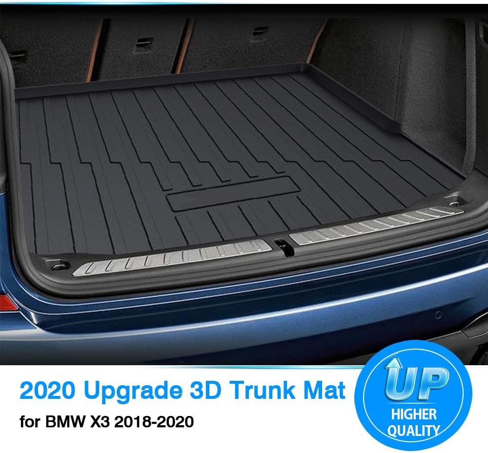 Trunk Mat for BMW G01 X3 2018-2022 All Weather TPO Rear Cargo Liner Pack of 2 F7819