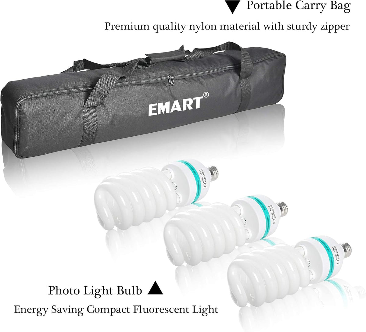 1575W 5500K Photo Video Studio Continuous Reflector Lights U5563