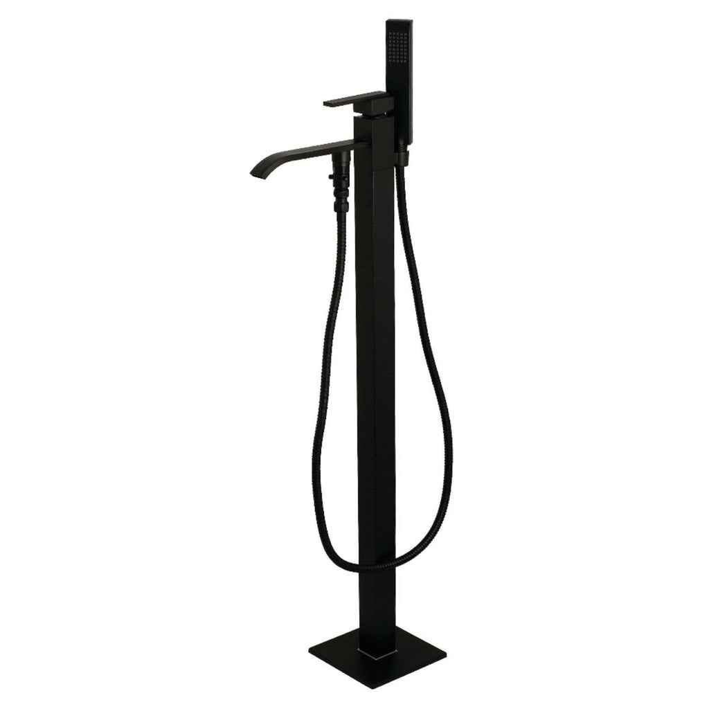 Brushed Brass Freestanding Tub Faucet with Hand Shower Z2692