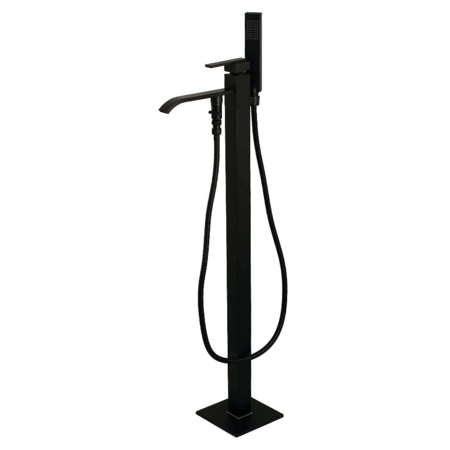 Brushed Brass Freestanding Tub Faucet with Hand Shower Z2692
