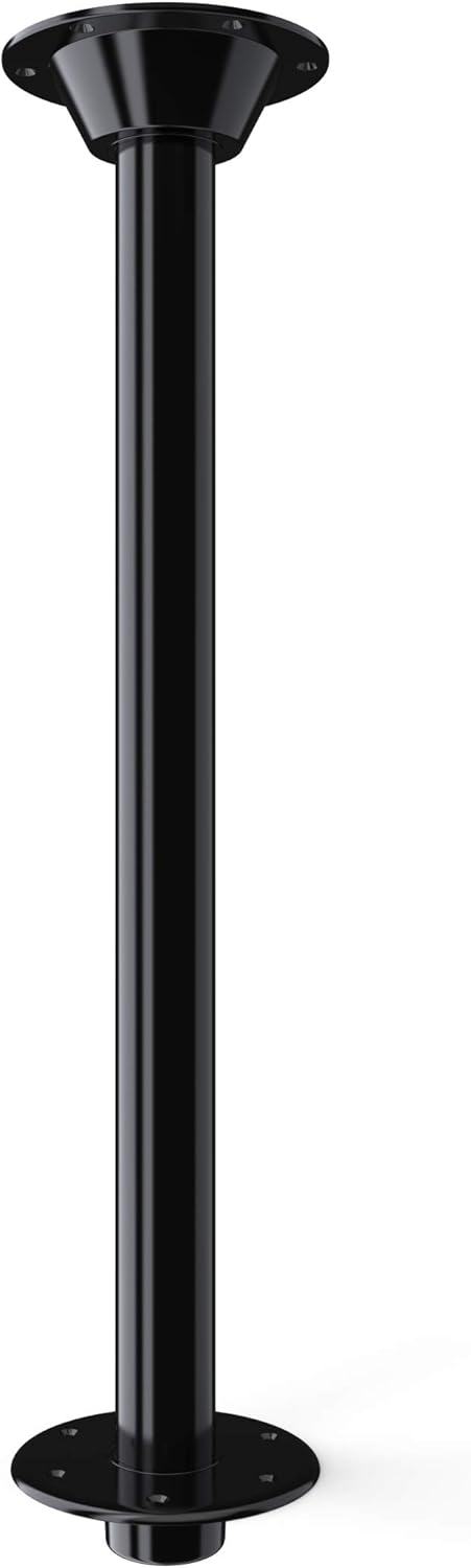 SurFit Legs for RV, Camper, Boat, Pontoon, Pedestal Legs from ITC Recessed Mount Silver Powder Coated Finish - 27 Single Pack P87293