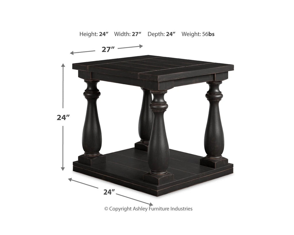 Black End Table O8262