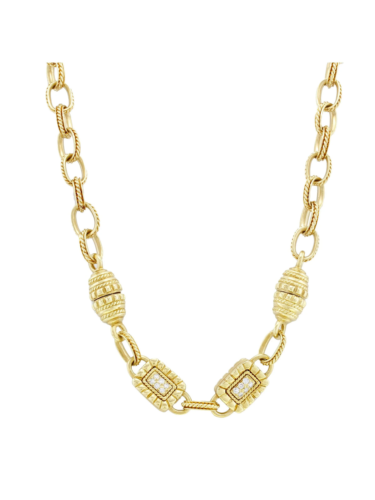 18k Yellow Gold Diamond Necklace V76599