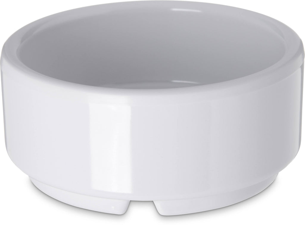 White Melamine 2 oz Straight Sided Ramekin E532