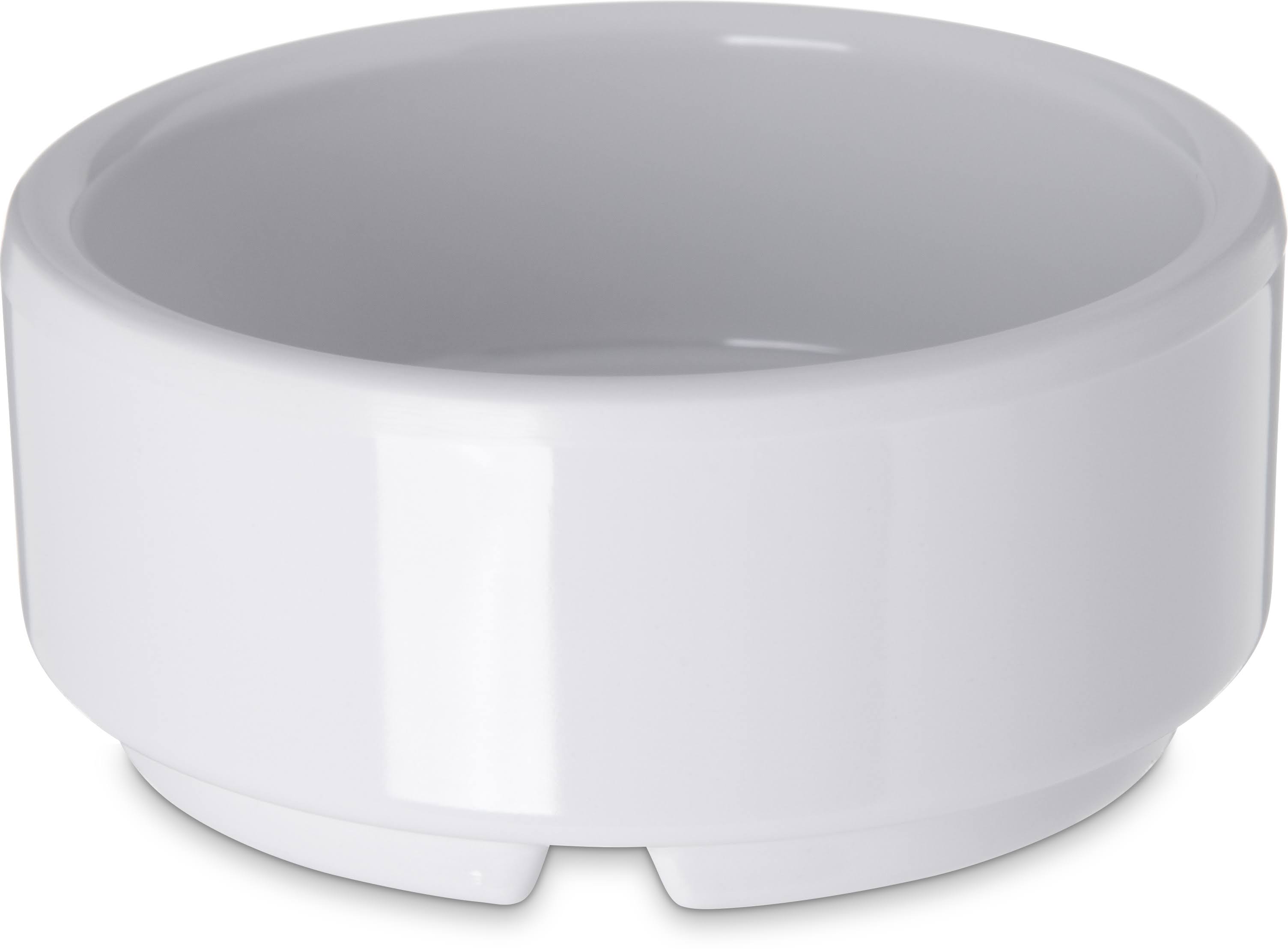 White Melamine 2 oz Straight Sided Ramekin E532
