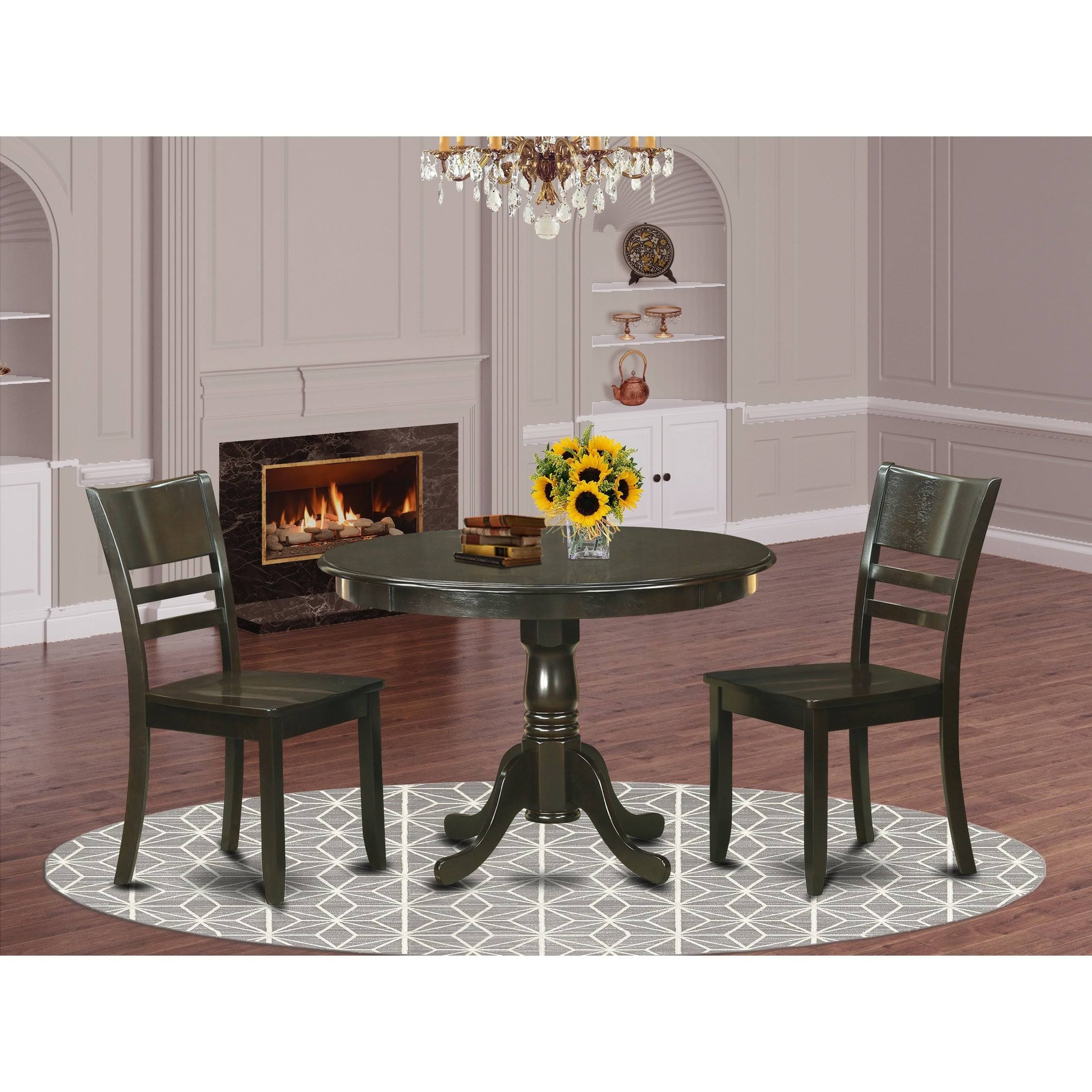 3 Piece Small Kitchen Table and Chairs Set E258795