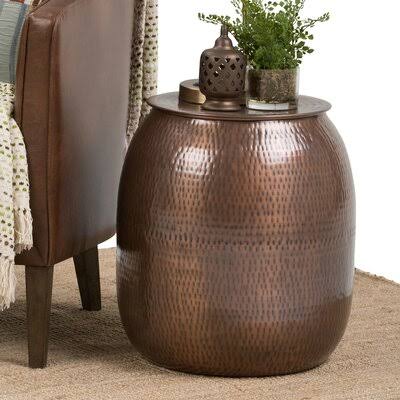 Metal Storage End Table T74911