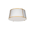 Gold Three Light Flush Mount M737