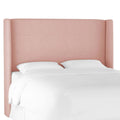 Blush Linen Wingback Headboard J143