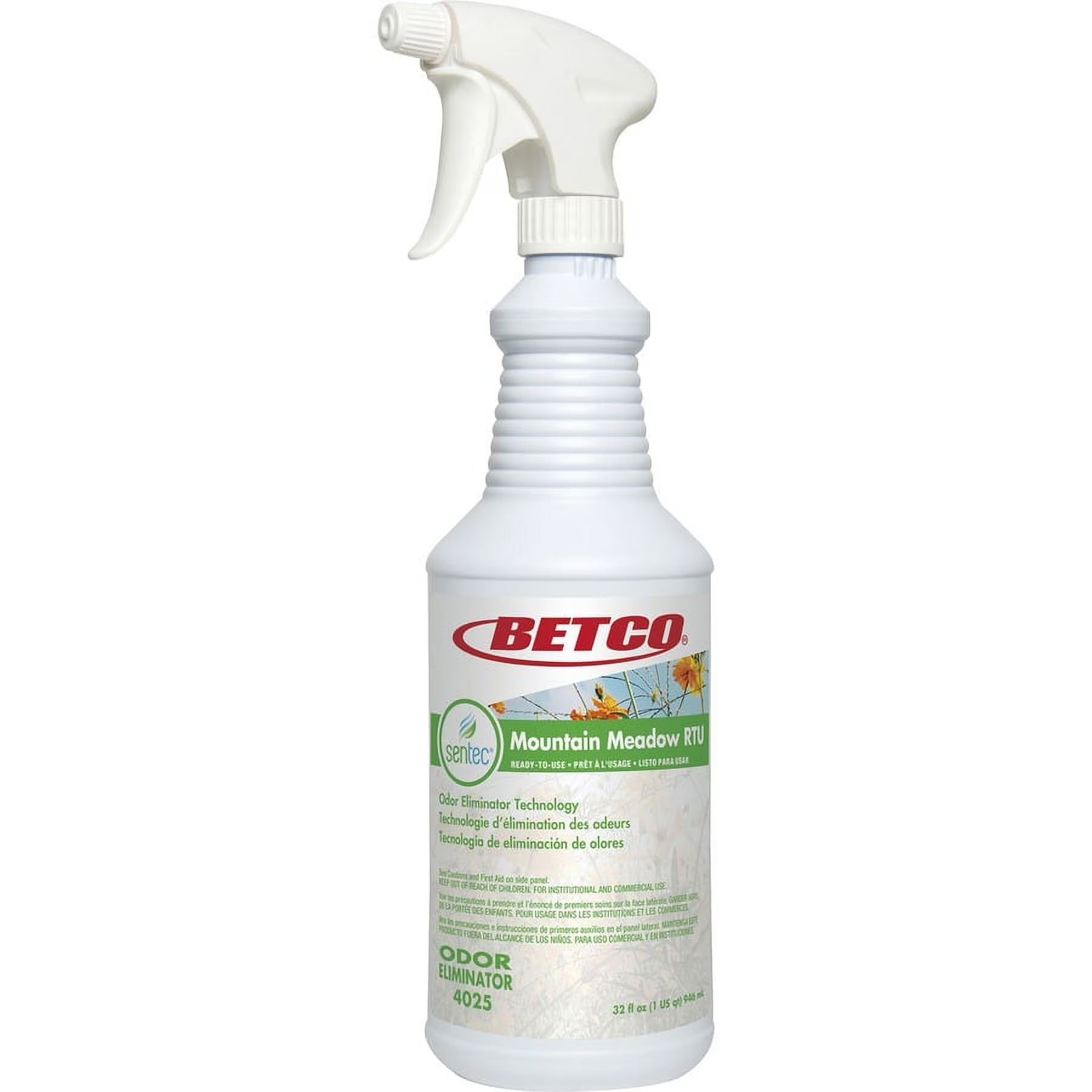 Mountain Meadow Scent Ready-To-Use Liquid Malodor Eliminator - 32 fl oz - Bundle of 5 Each K6944