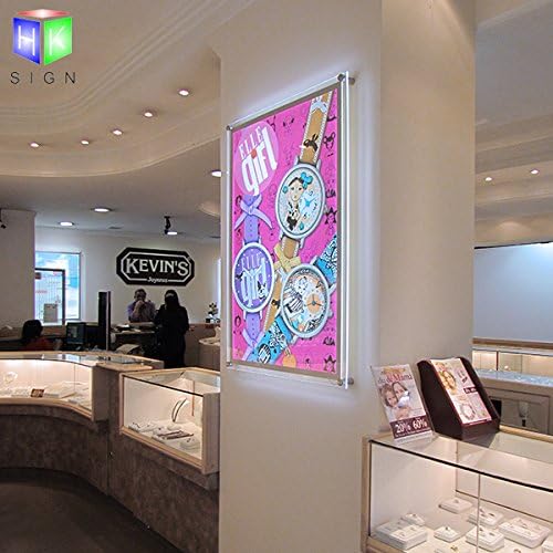 Acrylic Crystal LED Photo Frame Light Box with Wall Mounted T72030