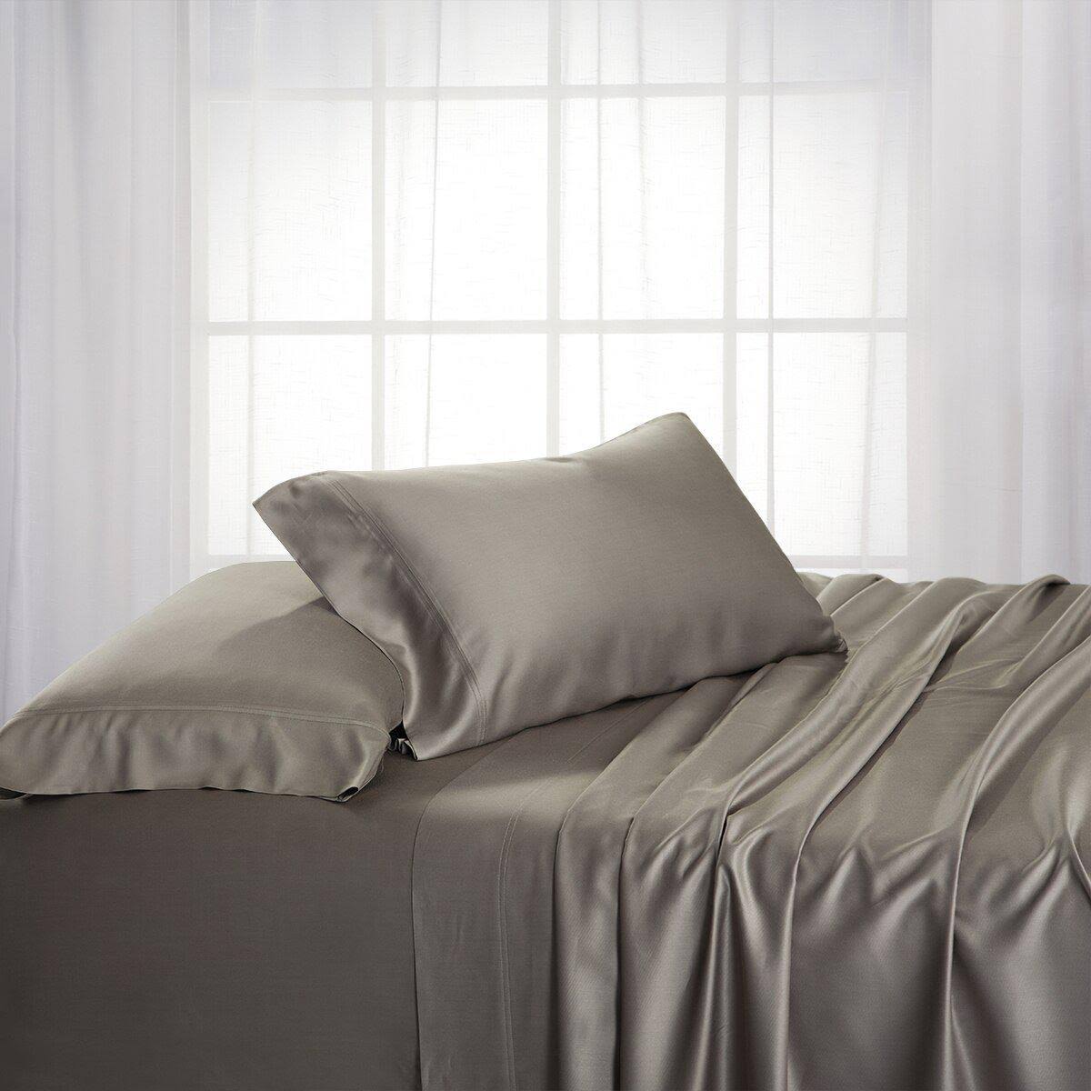 100% Bamboo Sheets 600 Thread Count Full Gray L25780