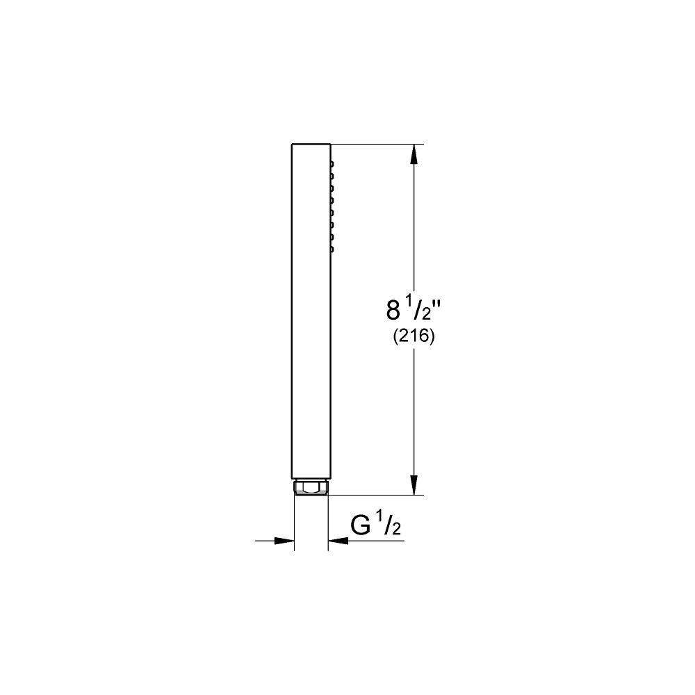 Stick Hand Shower in Starlight Chrome A52077