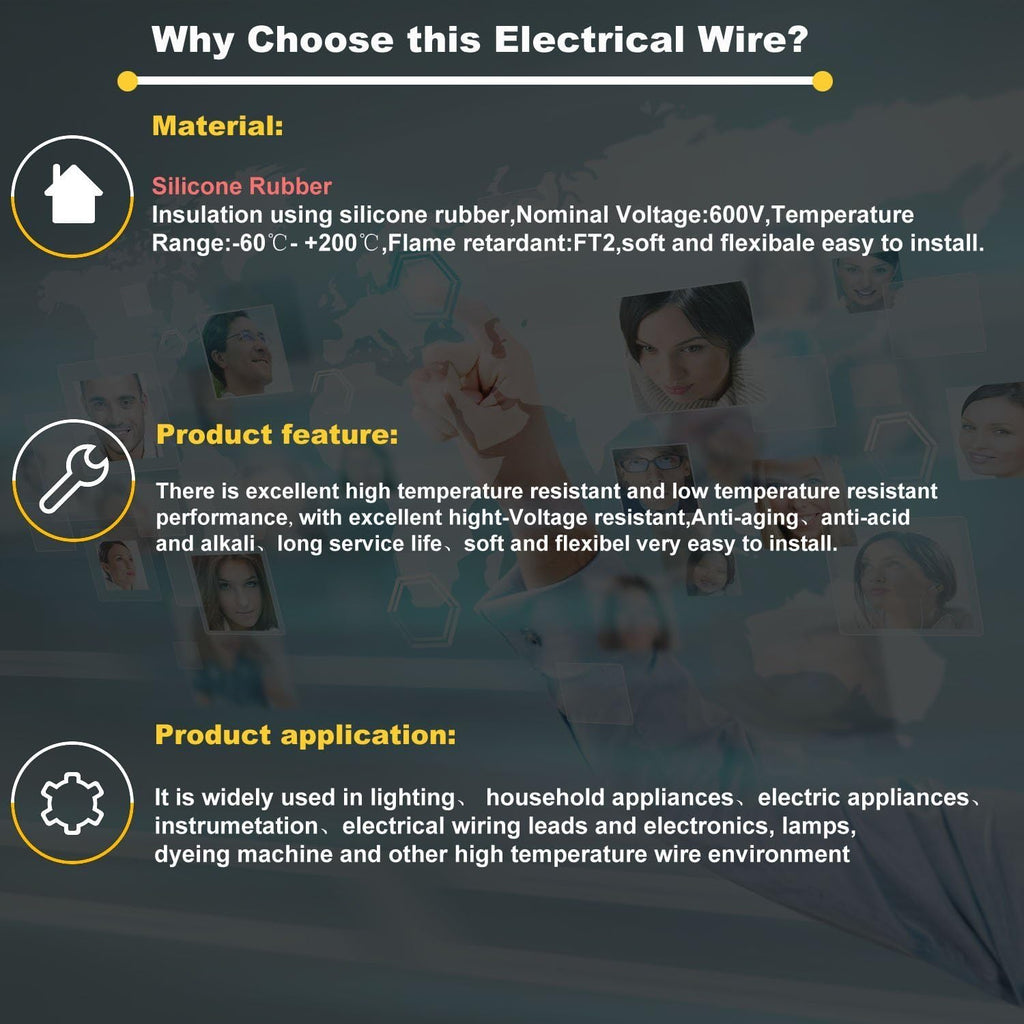 12 AWG Silicone Wire 70 feet Tinned Copper Stranded Wire High Temperature Resistance Pack of 2 D648