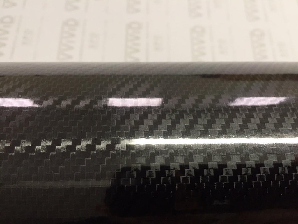 6ft x 5ft High Gloss Black Carbon Vinyl Wrap Film M641