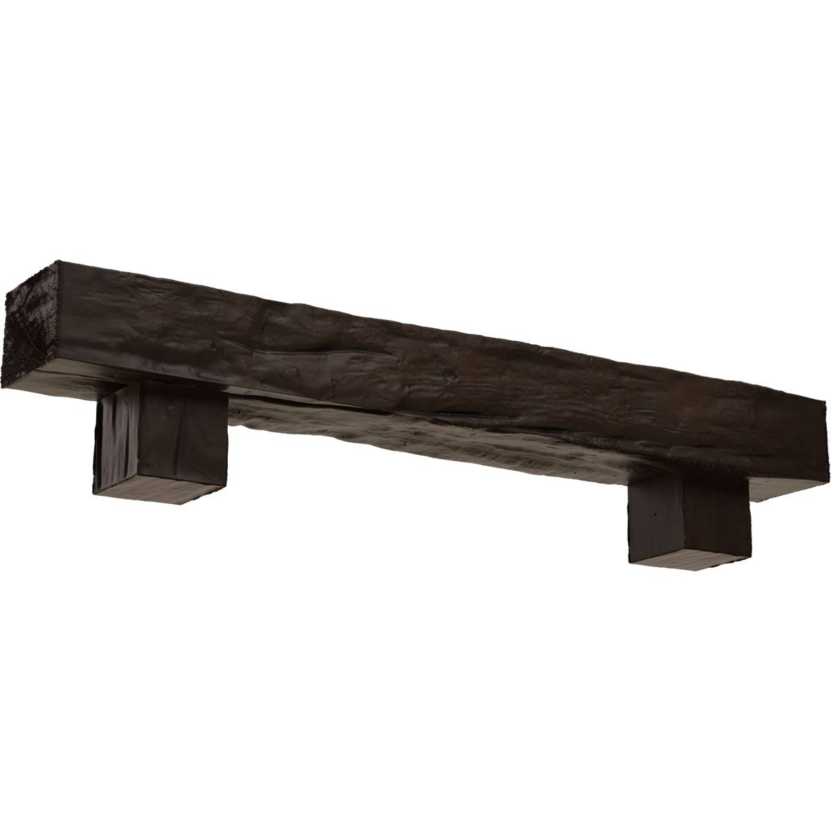 Natural Mahogany Faux Wood Fireplace Mantel Kit M998