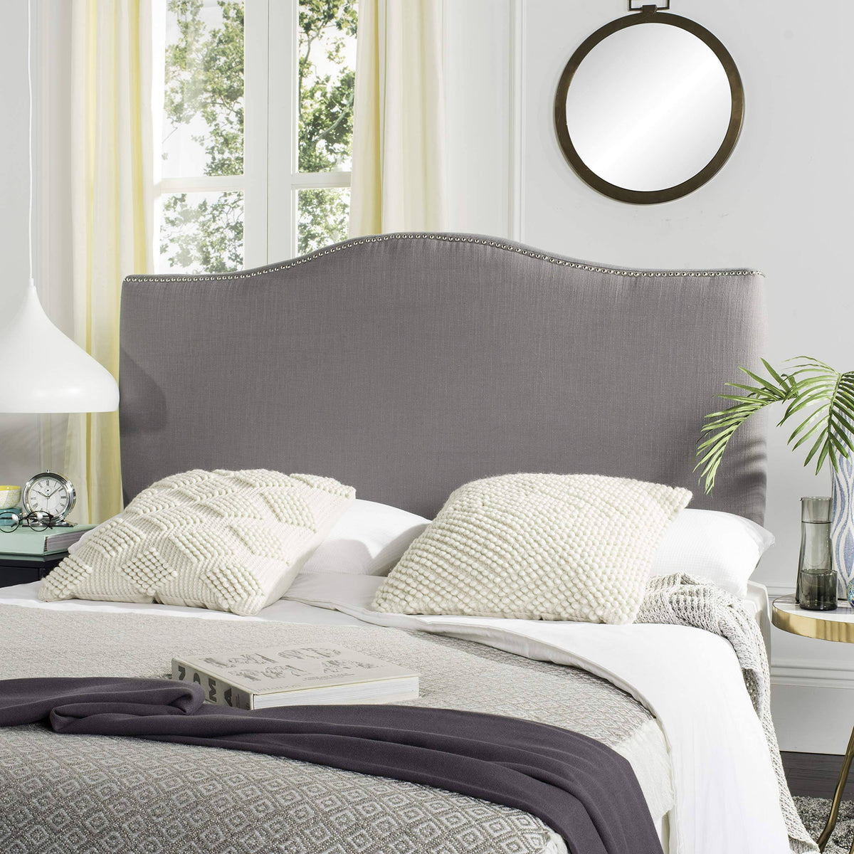 Arctic Grey Winged Queen Headboard Y110741