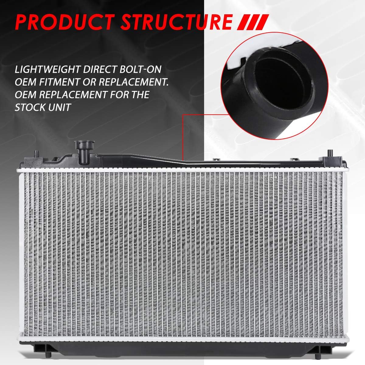 Aluminum Core Cooling Radiator Pack of 2 U304