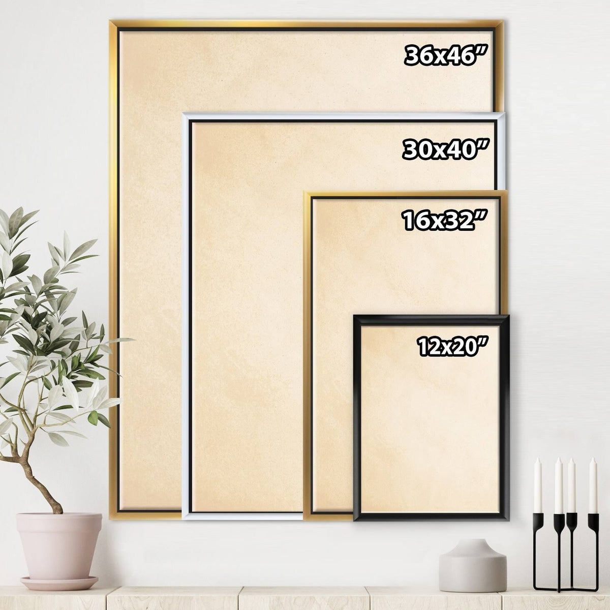 Nautical Coastal Framed Canvas B662