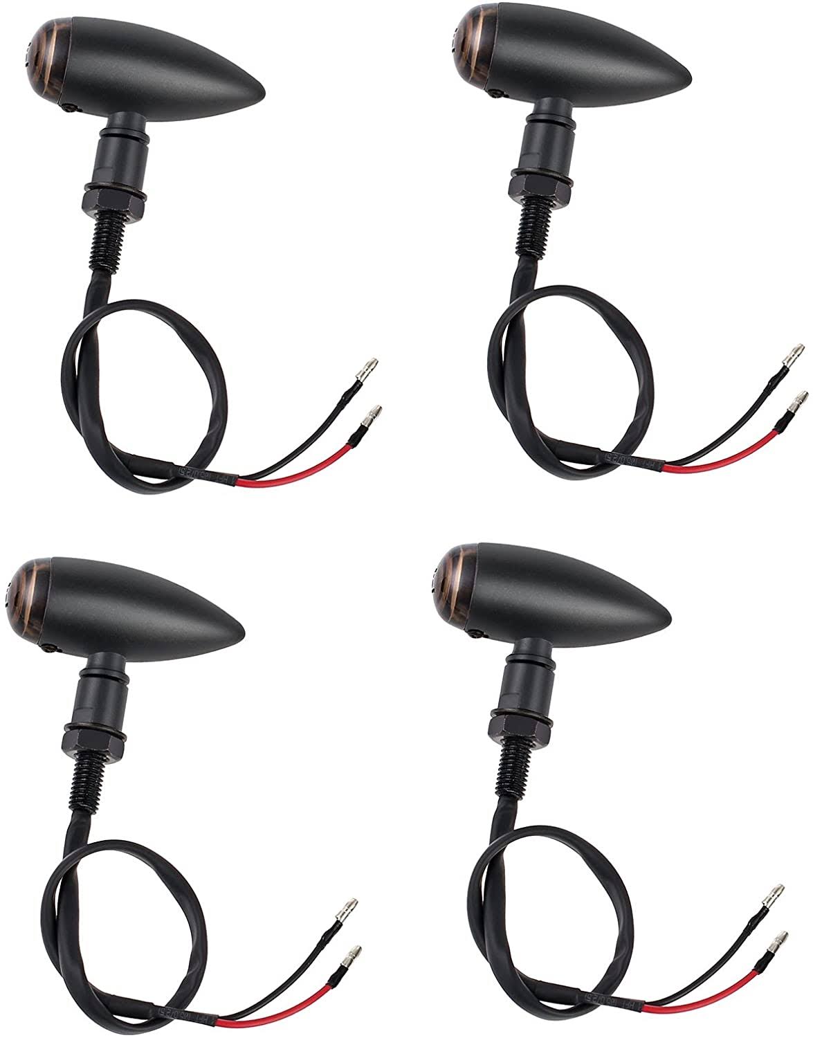 4 x Bullet Turn Signal Bulb Indicators Metal Waterproof J5850