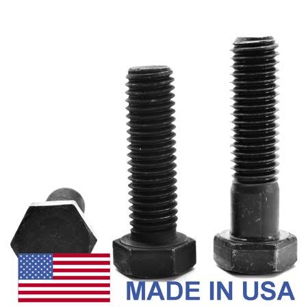 9/16 inch-12 x 3 inch Coarse Thread Grade 8 Hex Cap Screw Black Oxide Pk 75 Q716190