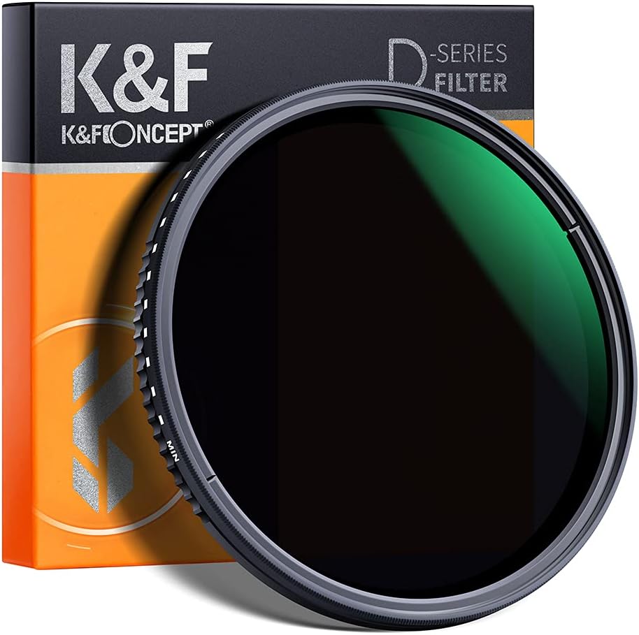 46mm Variable Neutral Density Filter ND8-ND2000 (3-11stop) Hydrophobic Adjustable ND Filter, Pack of 2 K64342