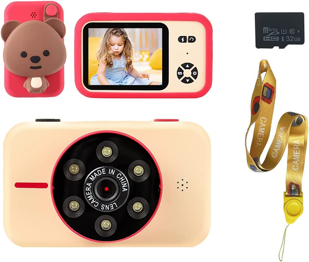 Candy Pink Yellow Beige Camera MP3 Music Camera Pack of 2 W56830