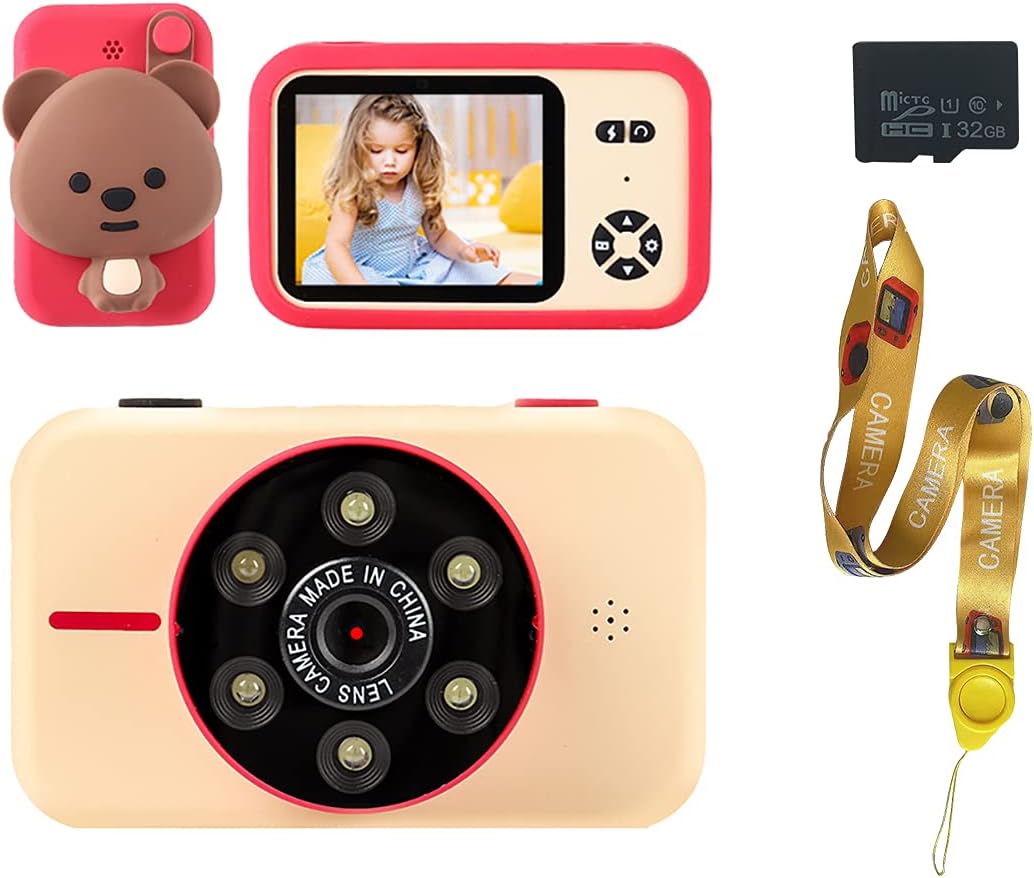 Candy Pink Yellow Beige Camera MP3 Music Camera Pack of 2 W56830