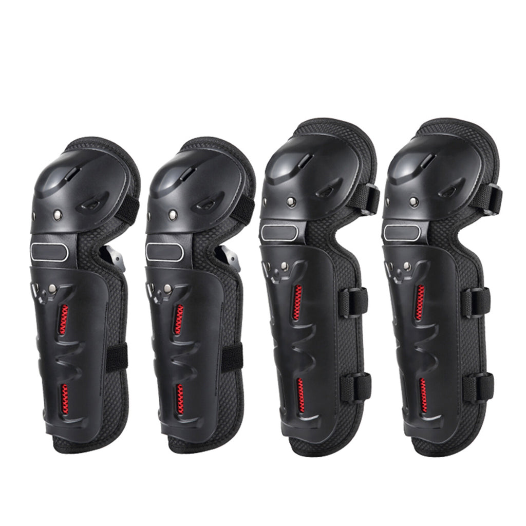 4PCs Cycling Knee Brace and Elbow Guards Protective Pads V9261