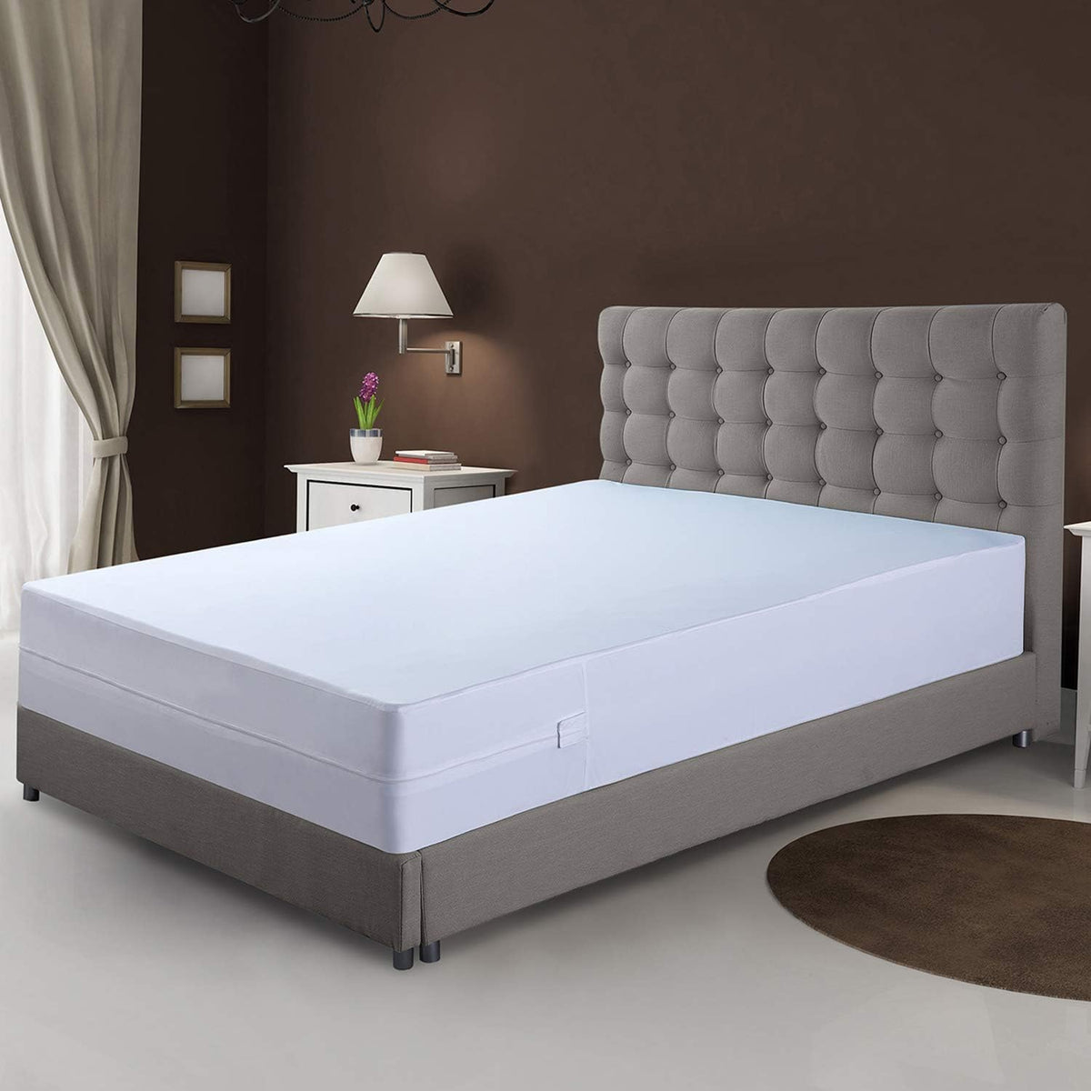 Twin XL 100% Waterproof Zippered Mattress Encasement F606236