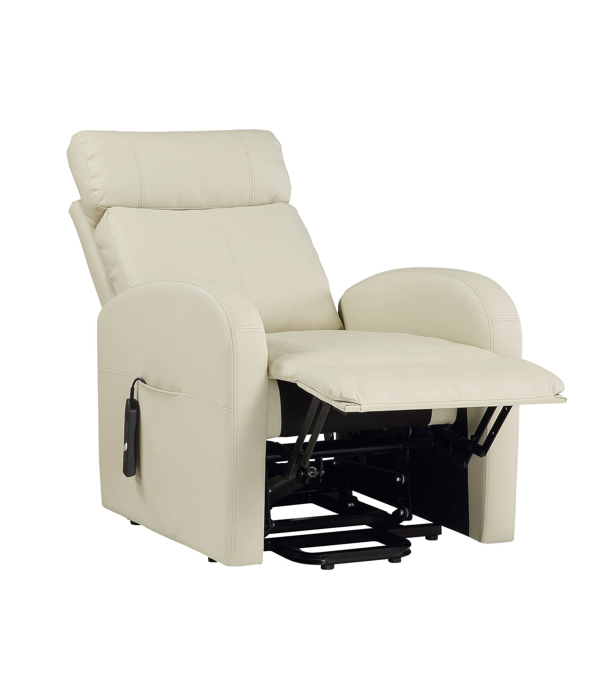 Beige PU Power Lift Recliner I257