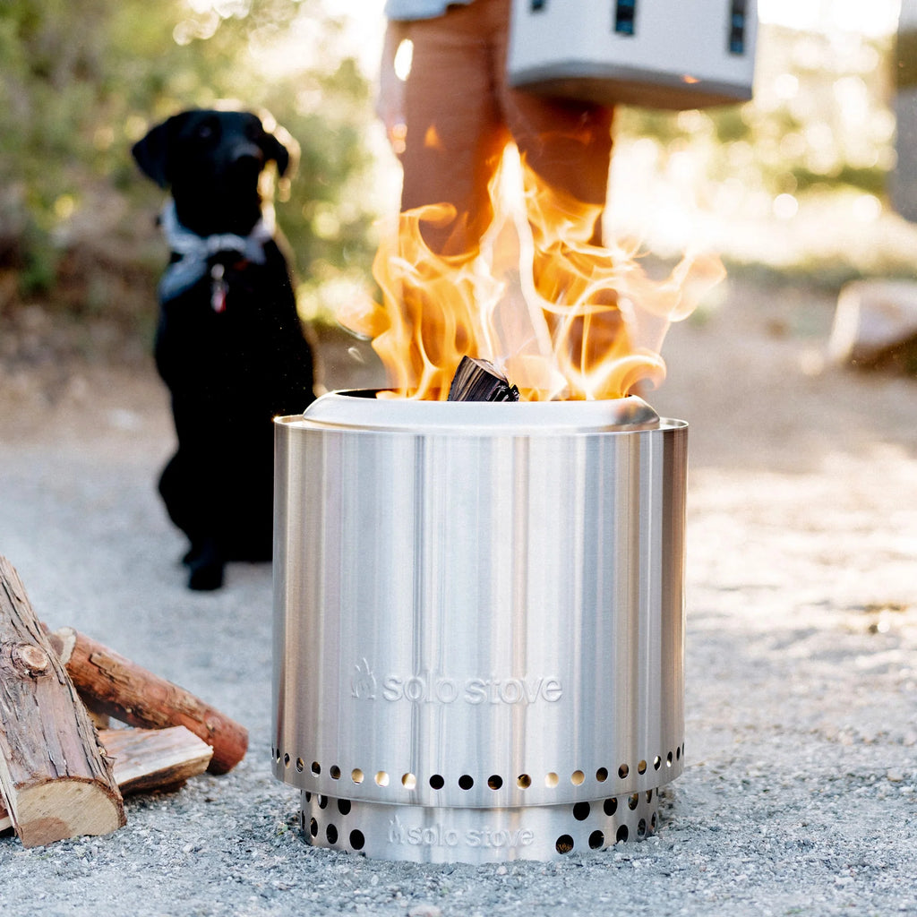 Smokeless Fire Pit with Stand, 304 Stainless Steel J708