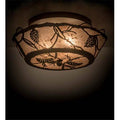17 in. Oil Rubbed Bronze Flushmount I642168