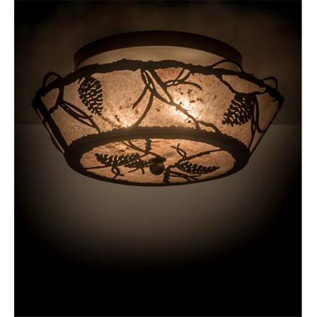 17 in. Oil Rubbed Bronze Flushmount I642168