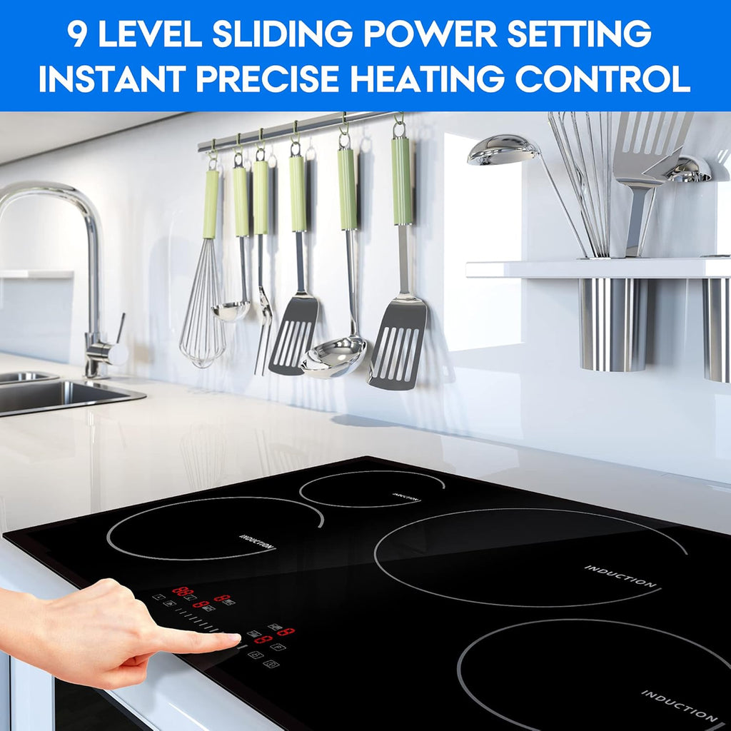 30 Inch 4 Burners Induction Cooktop with Timer D446