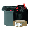 30 gal Black Draw & Tie Trash Bags, 200/Carton V299