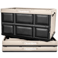 Collapsible Storage Bin, 16 Gal, Tan, 3 Pack R71027