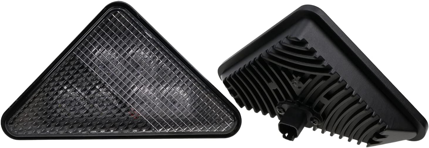 LED Headlight Kit with 2x Rubber Bezel Light Mount S3123
