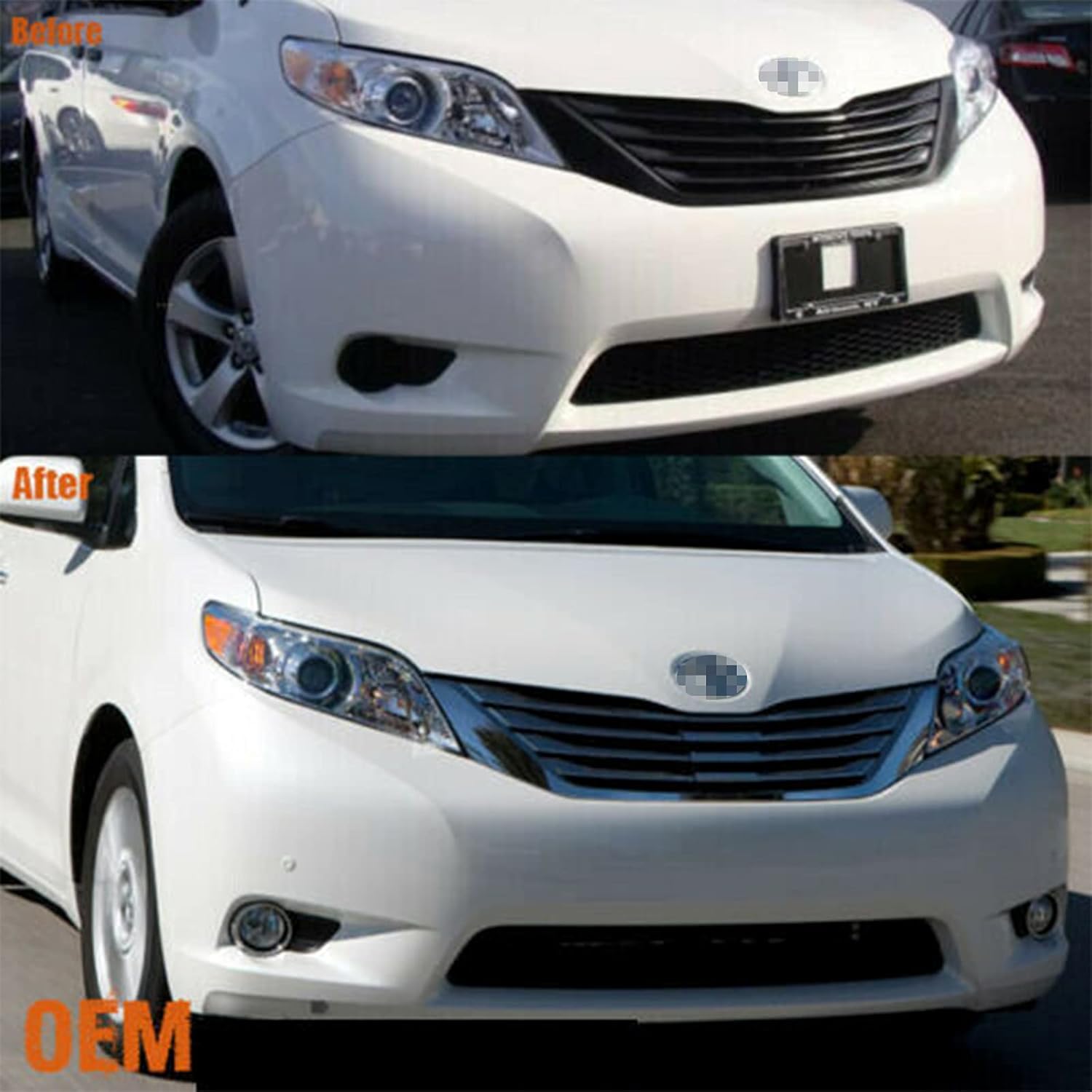 Clear Lens Fog Light Replacement Kit for Toyota Sienna Pack of 2 S947970