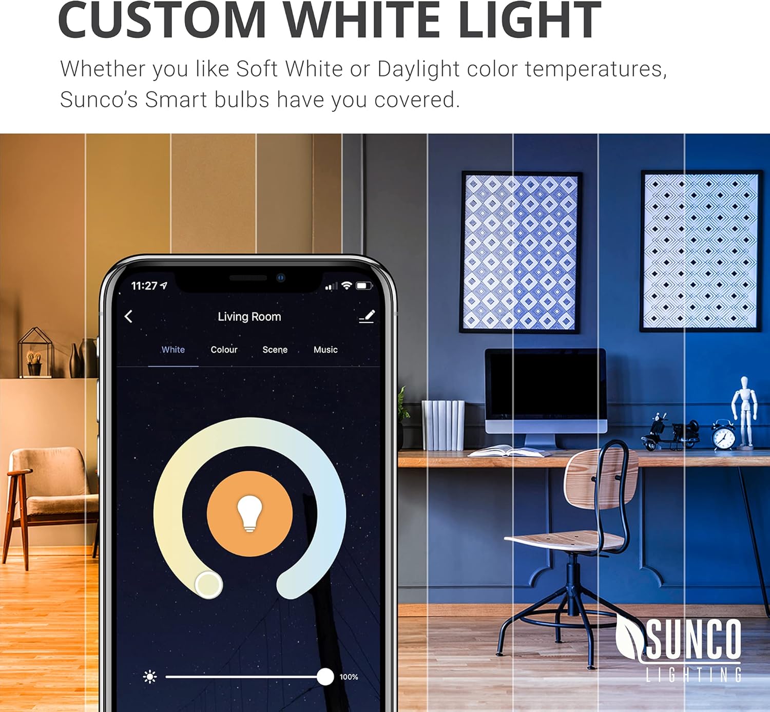WiFi LED Smart Bulb, B11 Candelabra, 4.5W, E12 Base, Color Changing, Dimmable, 6 Pack F318
